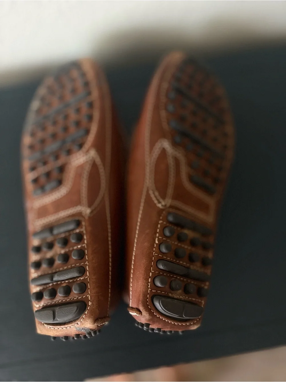 Cole Haan Men's Tan Leather Penny Loafers
